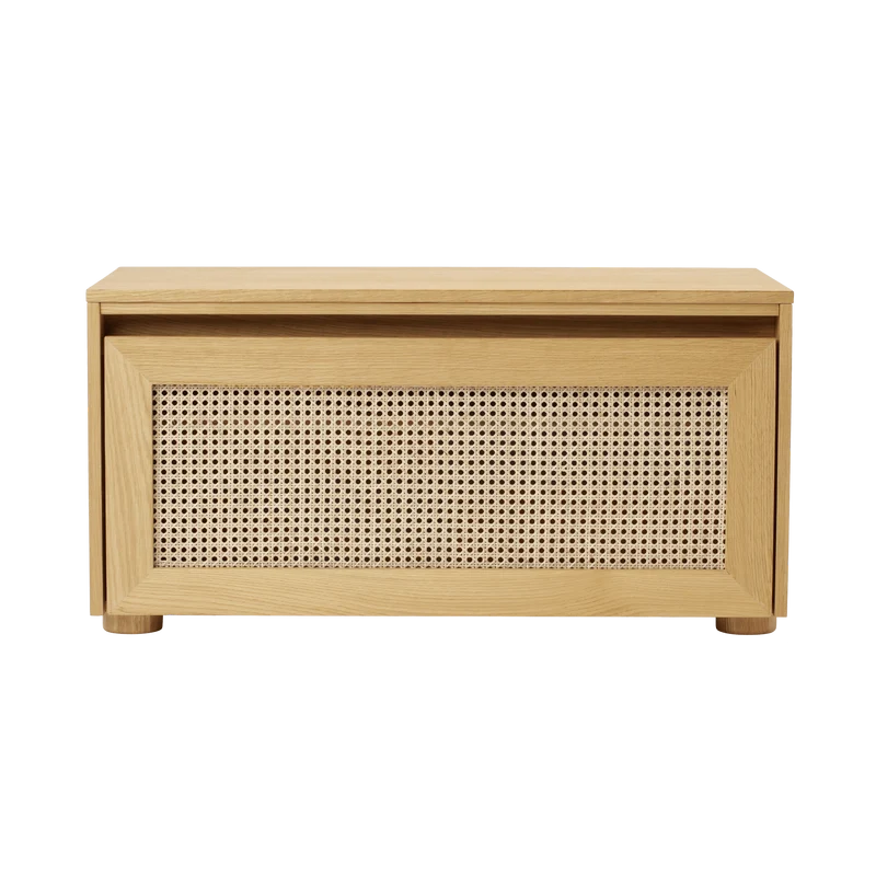 Meuble de rangement multifonctionnel en chêne 90x45cm Hideaway - Umage