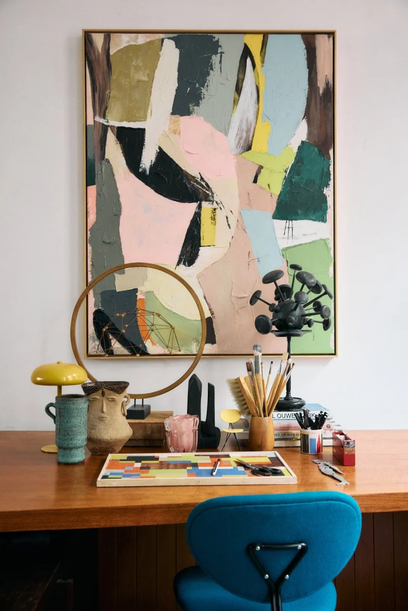 Tableau de peinture en toile et bois 103x143cm Colour cult - HKliving