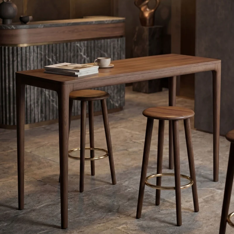 Table haute en noyer 200x60x105cm Heart'n soul - Umage