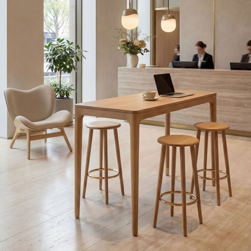 Table haute en chêne 200x60x105cm Heart'n soul - Umage