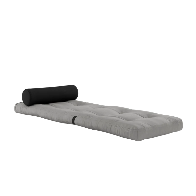 Fauteuil convertible gris avec coussin gris foncé 70x120x40cm Wrap - Karup Design
