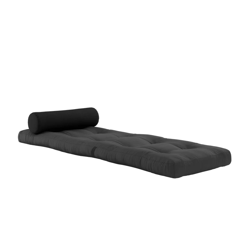 Fauteuil convertible gris foncé avec coussin gris foncé 70x120x40cm Wrap - Karup Design