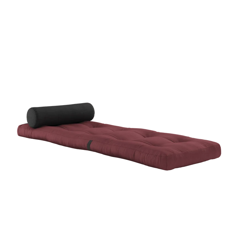 Fauteuil convertible bordeaux avec coussin gris foncé 70x120x40cm Wrap - Karup Design