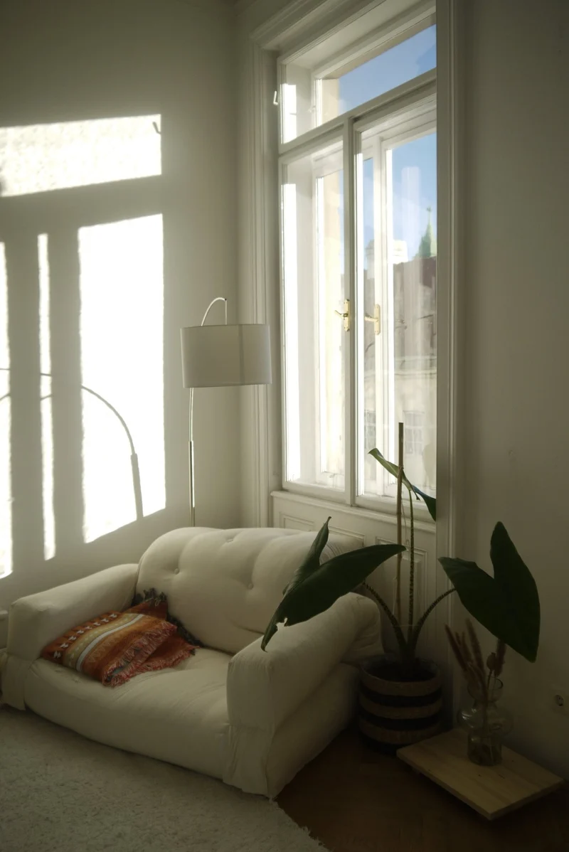 Canapé convertible en coton marron clair 90x122x66cm Hippo - Karup Design