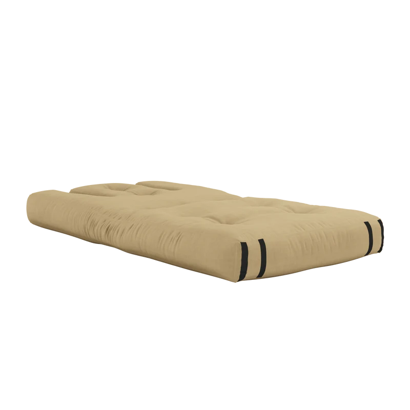 Canapé convertible en coton beige blé 90x122x66cm Hippo - Karup Design