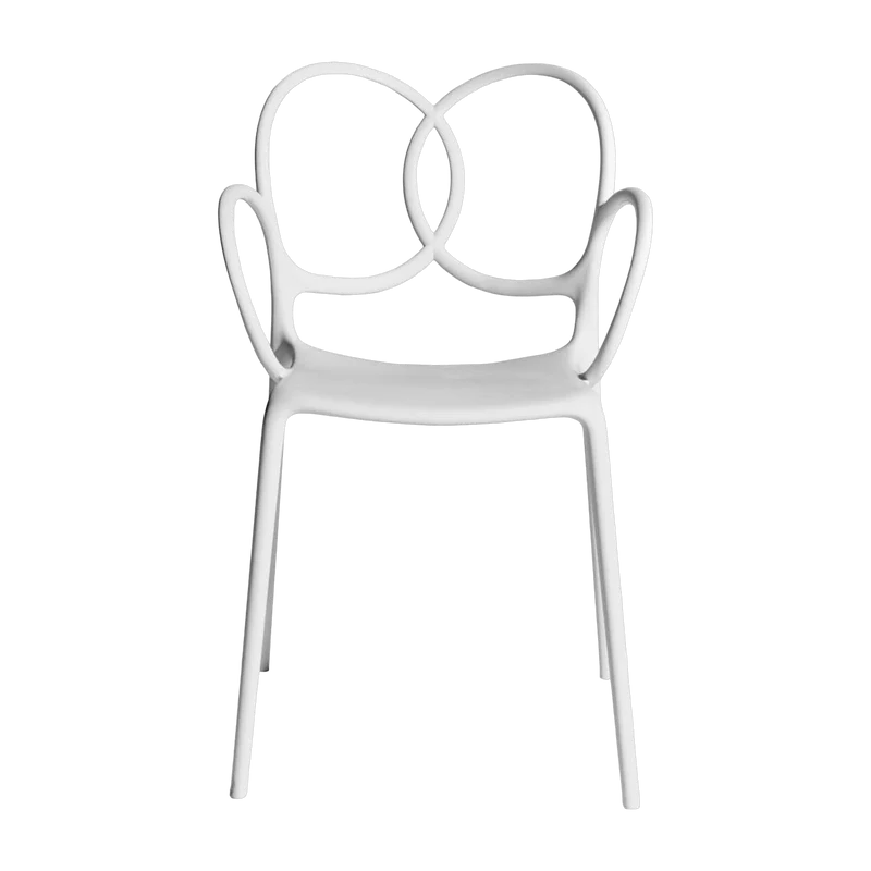 Fauteuil en plastique recyclé blanc Sissi Green - Driade