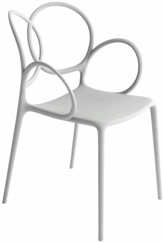 Fauteuil en plastique recyclé blanc Sissi Green - Driade