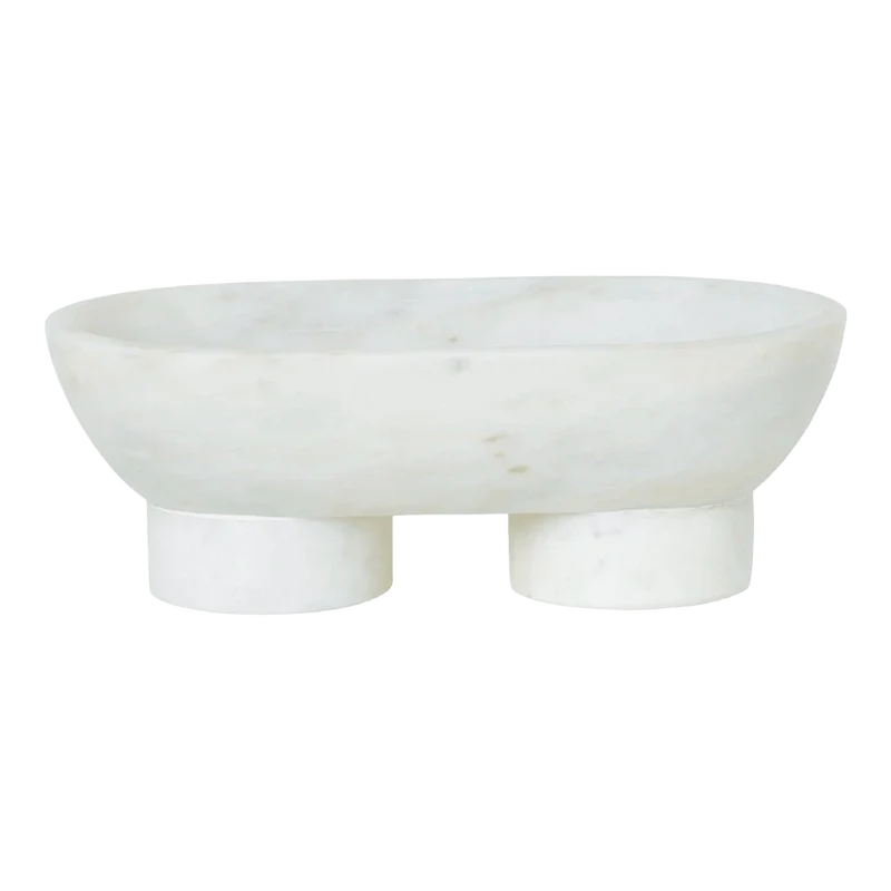 Vide poche en marbre blanc Alza - Ferm Living