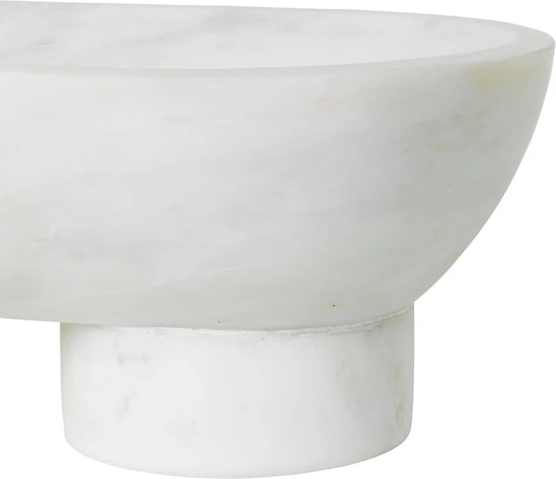 Vide poche en marbre blanc Alza - Ferm Living