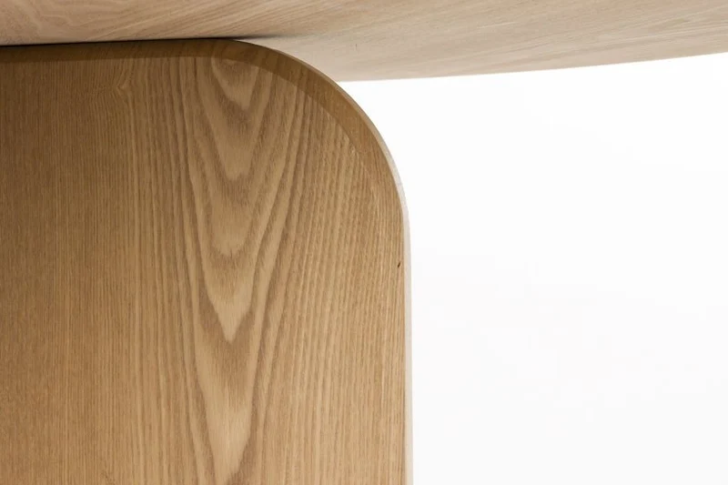 Table à manger ronde en bois marron 120cm Alma - The Cool Republic