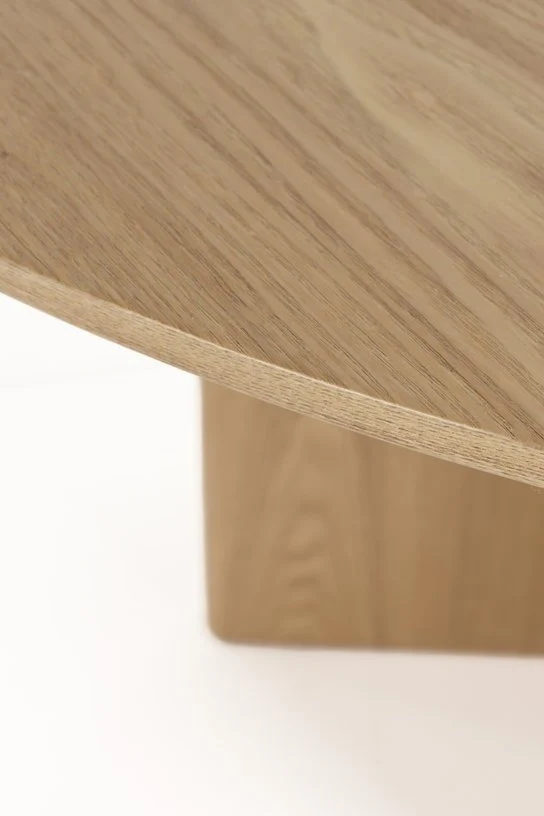 Table à manger ronde en bois marron 120cm Alma - The Cool Republic