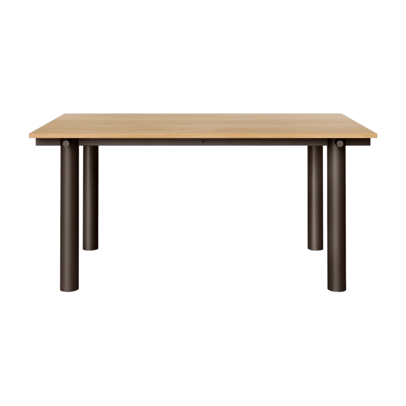 Table à manger en chêne et acier foncé 160x90cm Atura - Ferm living