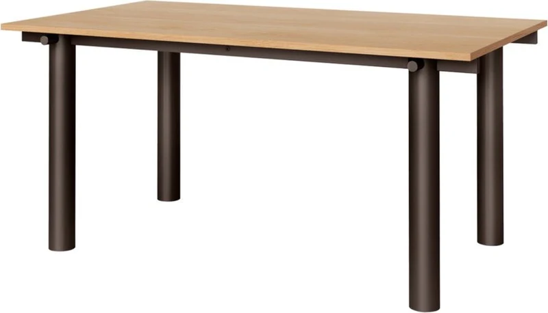 Table à manger en chêne et acier foncé 160x90cm Atura - Ferm living