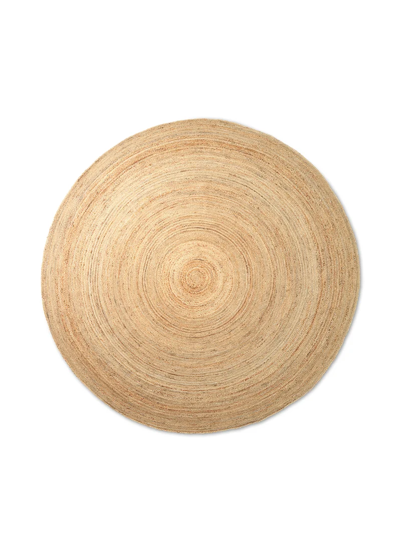 Ferm Living Eternal Round Jute Teppich - Large - Natural