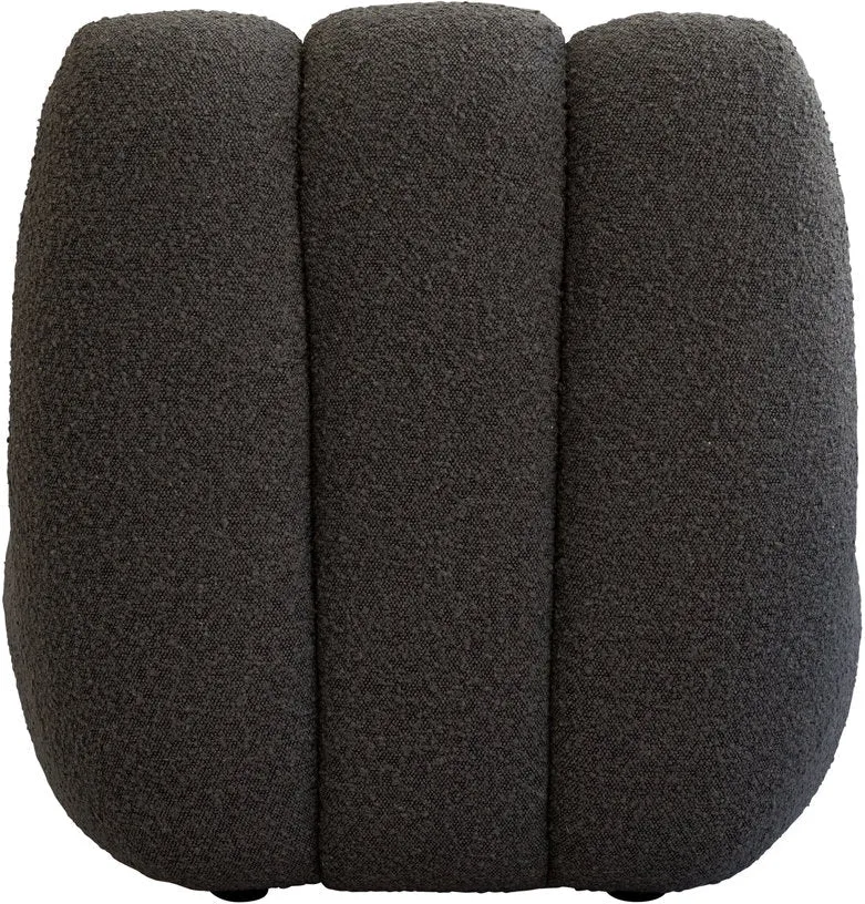 Fauteuil design en tissu bouclé taupe foncé Toe - 101 COPENHAGEN
