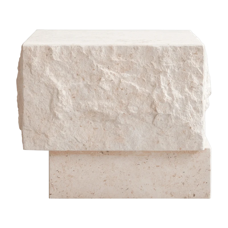 Table basse en calcaire 40x42x35cm Temple - 101 COPENHAGEN