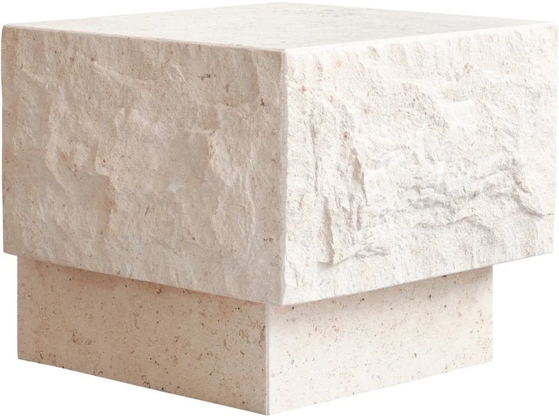 Table basse en calcaire 40x42x35cm Temple - 101 COPENHAGEN