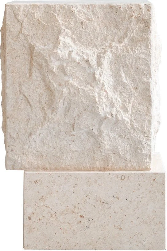 Table d'appoint en calcaire 33x32x50cm Temple - 101 COPENHAGEN