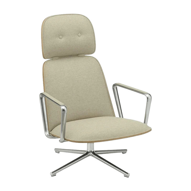 Pad Lounge Chair High Swivel Alu - Normann Copenhagen