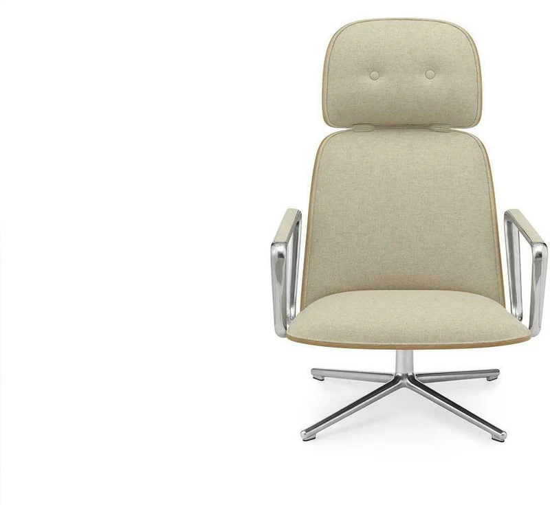 Pad Lounge Chair High Swivel Alu - Normann Copenhagen