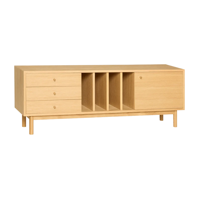 Buffet en bois de chêne naturel 140x37x50cm Nobby - Hübsch