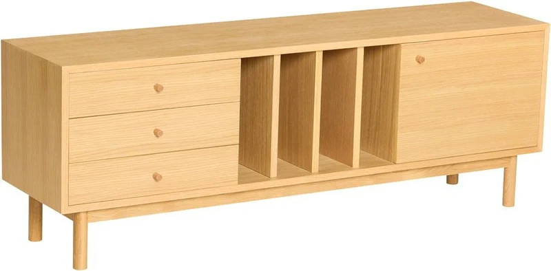 Buffet en bois de chêne naturel 140x37x50cm Nobby - Hübsch