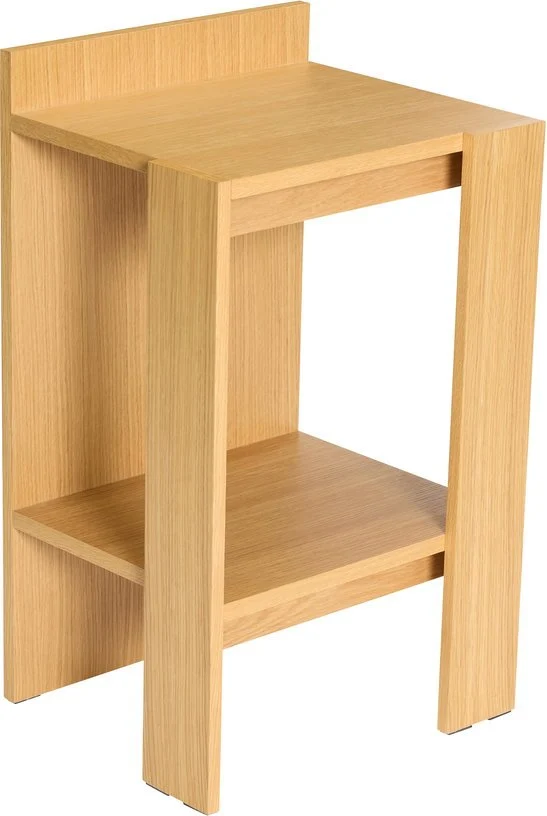 Table de chevet en bois de chêne naturel 42x37x70cm Merge - Hübsch