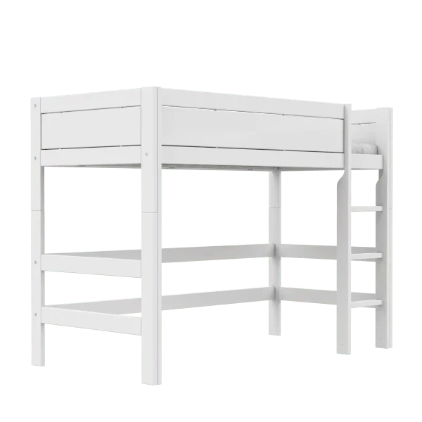 Lifetime Kidsrooms Mittelhochbett mit Leiter 152 cm - Original Weiss