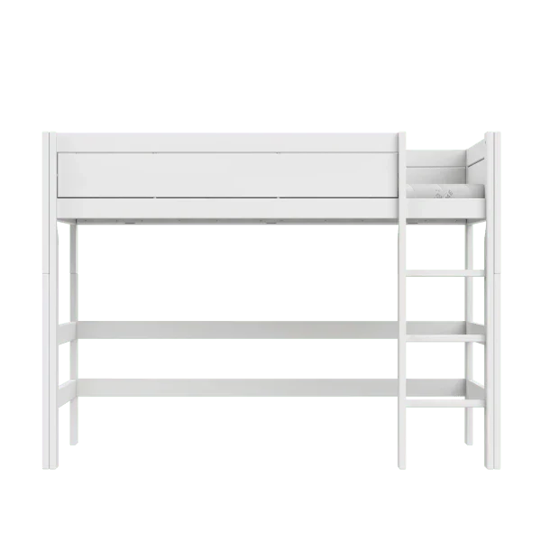 Lifetime Kidsrooms Mittelhochbett mit Leiter 152 cm - Original Weiss
