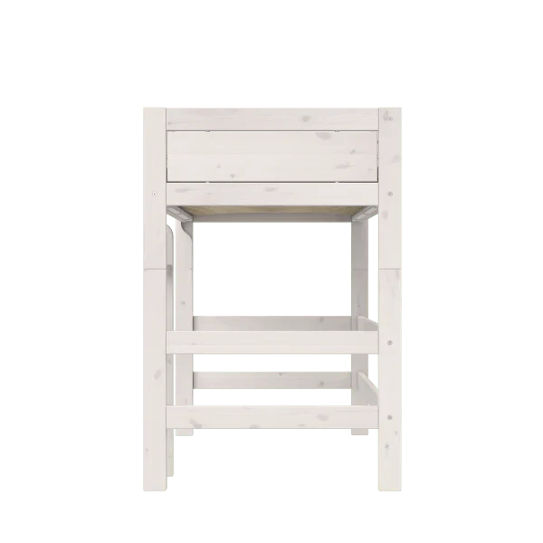 Lifetime Kidsrooms Mittelhochbett mit Leiter 152 cm - Original Weiss
