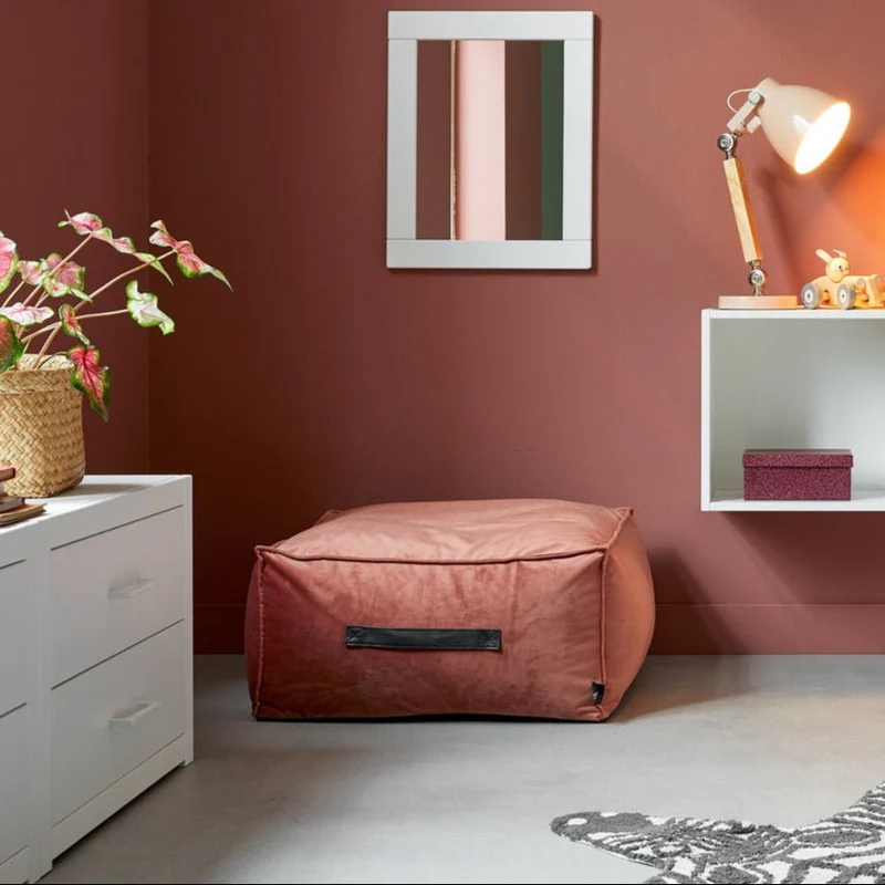 Lifetime Kidsrooms Velour Pouf - Dark Blush