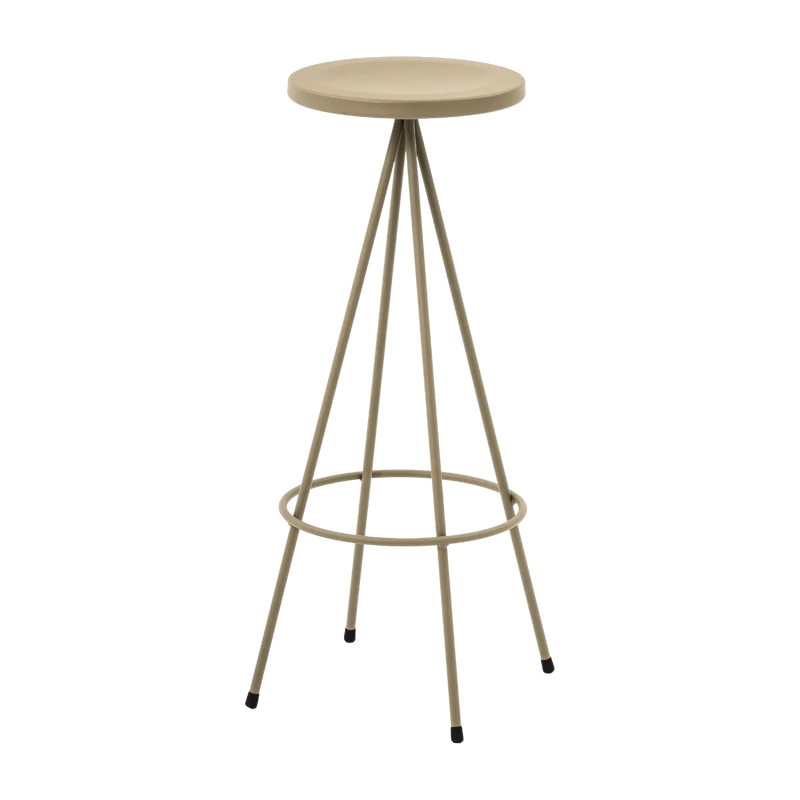 Tabouret en acier gris olive 75 cm Nuta - Mobles 114