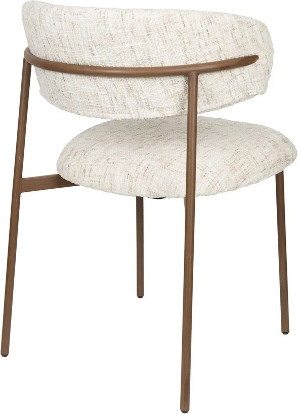 Chaise en tissu blanc Finn - The Cool Republic
