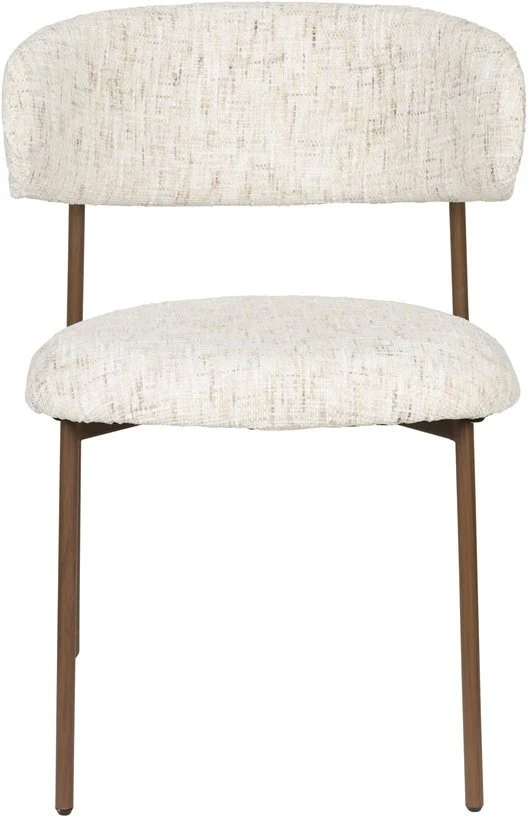 Chaise en tissu blanc Finn - The Cool Republic
