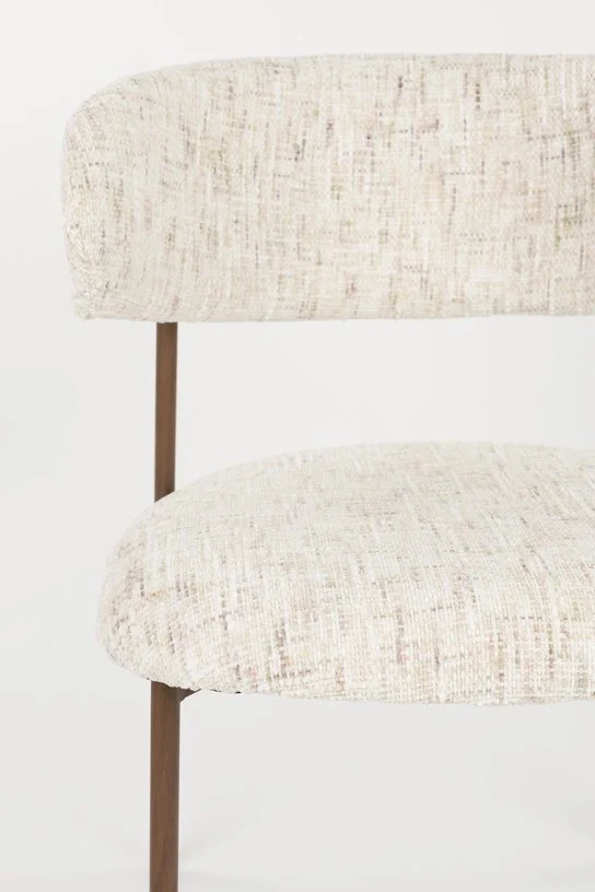 Chaise en tissu blanc Finn - The Cool Republic