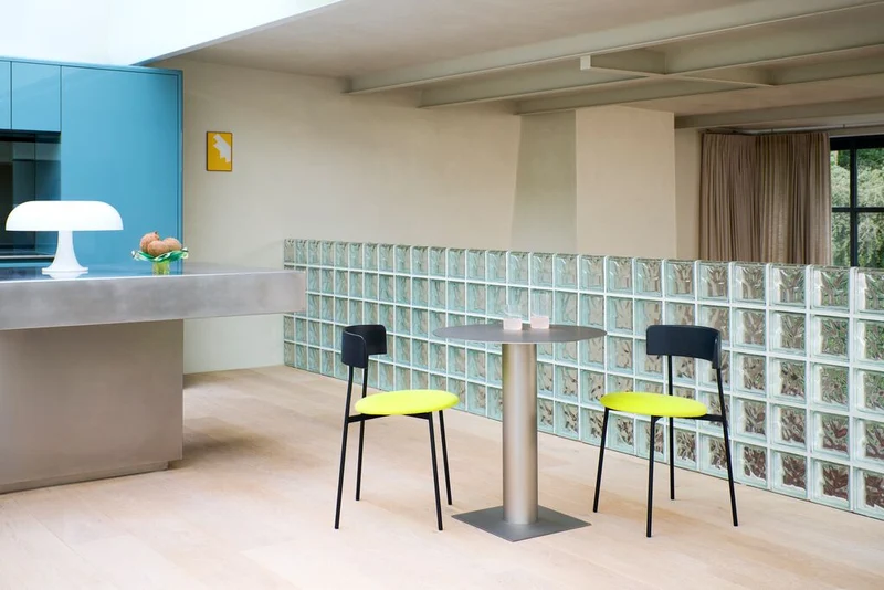 Table de bistrot en métal chromé 70x75cm Kit - Fest Amsterdam