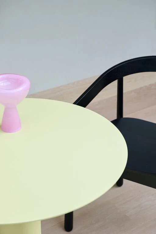 Table de bistrot en métal jaune 70x75cm Kit - Fest Amsterdam