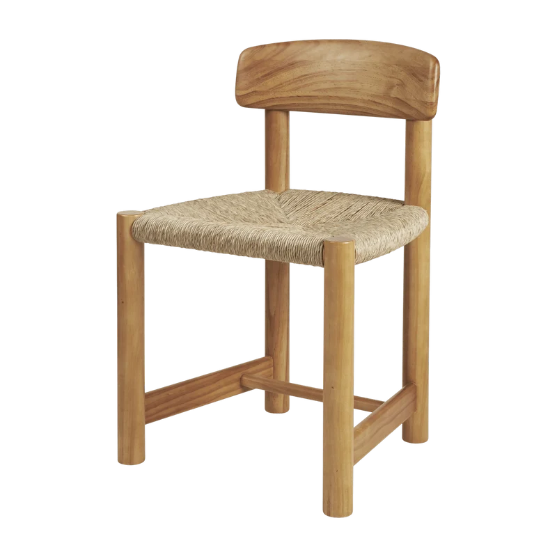 Chaise en bois de pin doré Daumiller - Gubi