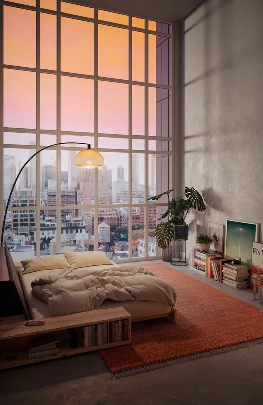 Canapé convertible en pin 244x166cm avec son futon soft chalk et ses rangements Base - Karup Design
