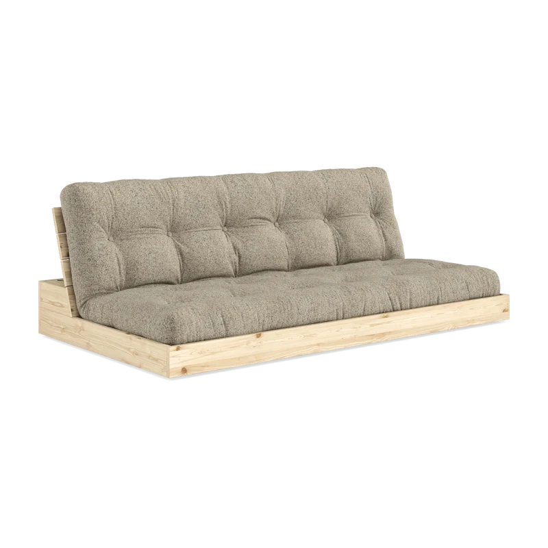 Canapé convertible en pin 196x166cm avec son futonwarm sand Base - Karup Design