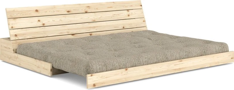 Canapé convertible en pin 196x166cm avec son futonwarm sand Base - Karup Design