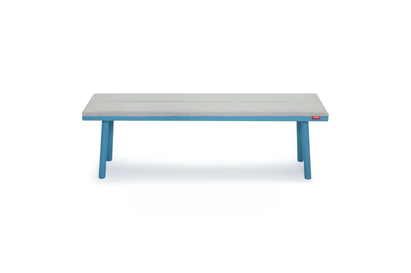 Coussin rayé gris clair pour banc d'extérieur fred's 160x40cm - Fatboy