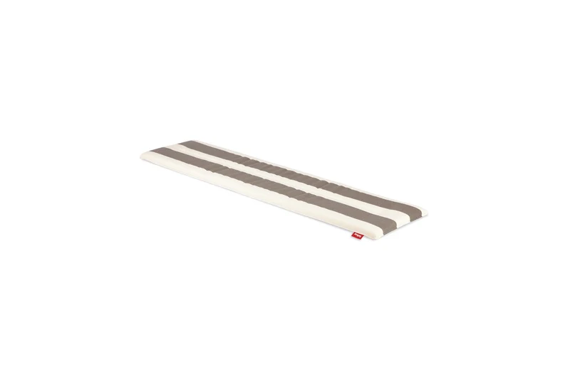 Coussin rayé cacao et crème pour banc d'extérieur fred's 160x40cm - Fatboy