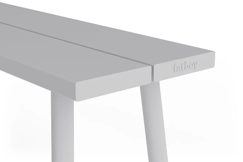 Banc d'extérieur en aluminium gris clair 160x40x46,5cm Fred's - Fatboy