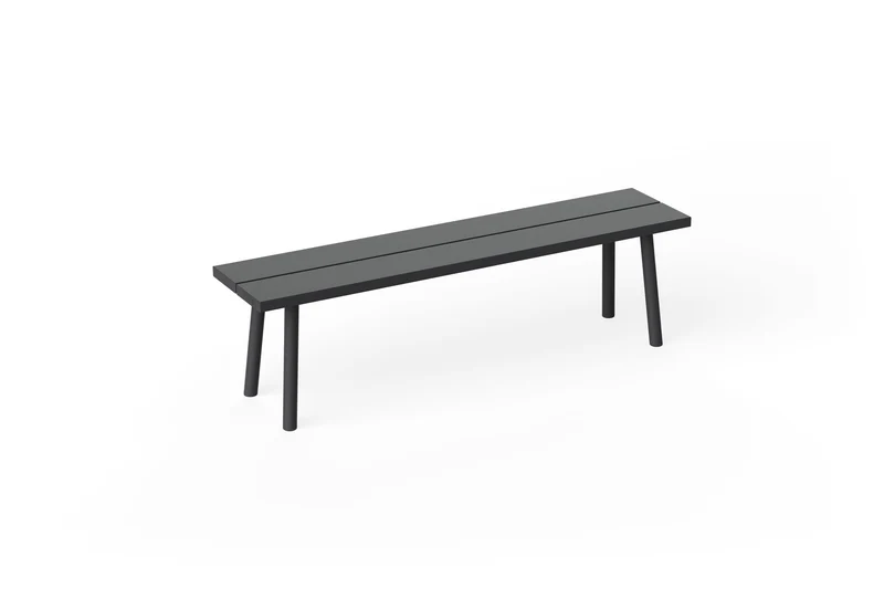 Banc d'extérieur en aluminium noir 160x40x46,5cm Fred's - Fatboy