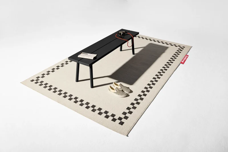 Banc d'extérieur en aluminium noir 160x40x46,5cm Fred's - Fatboy