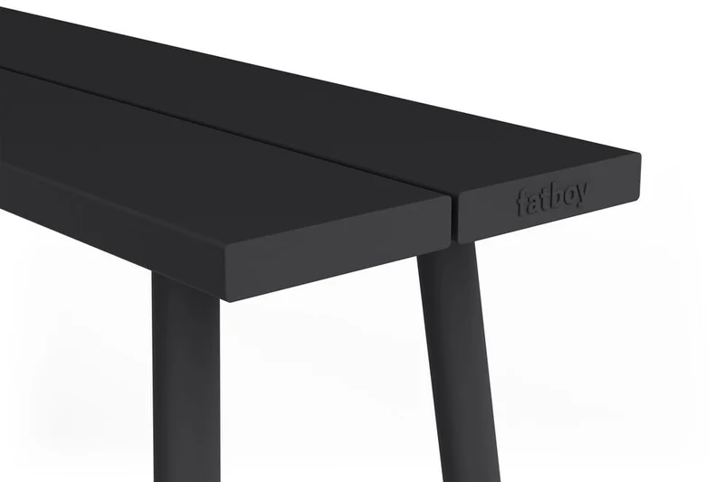 Banc d'extérieur en aluminium noir 160x40x46,5cm Fred's - Fatboy