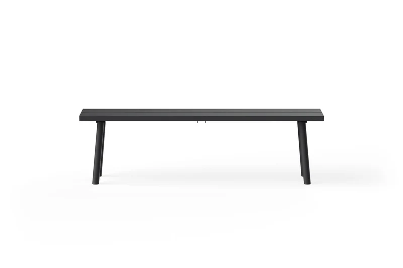 Banc d'extérieur en aluminium noir 160x40x46,5cm Fred's - Fatboy