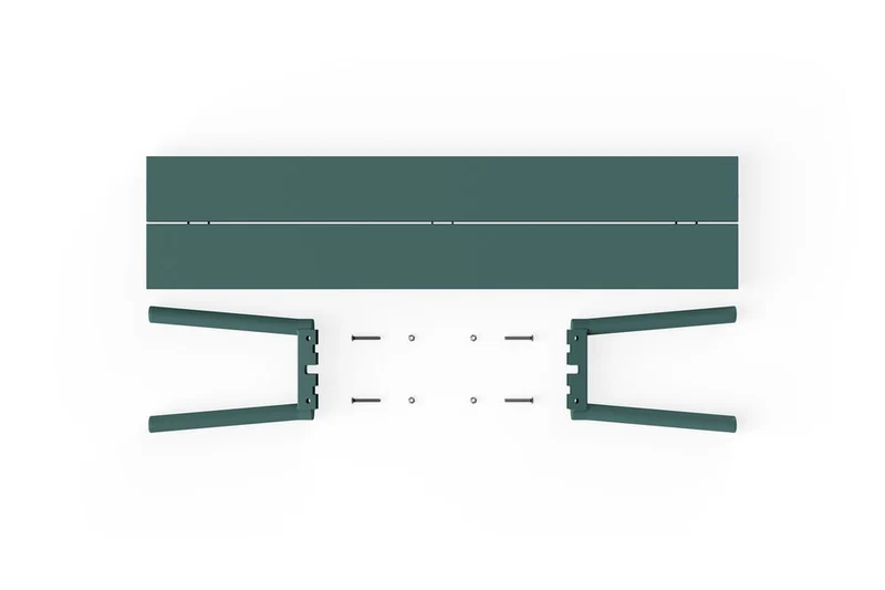 Banc d'extérieur en aluminium vert 160x40x46,5cm Fred's - Fatboy