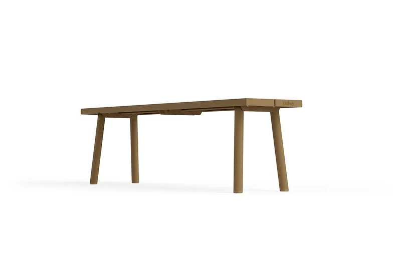 Banc d'extérieur en aluminium marron 160x40x46,5cm Fred's - Fatboy